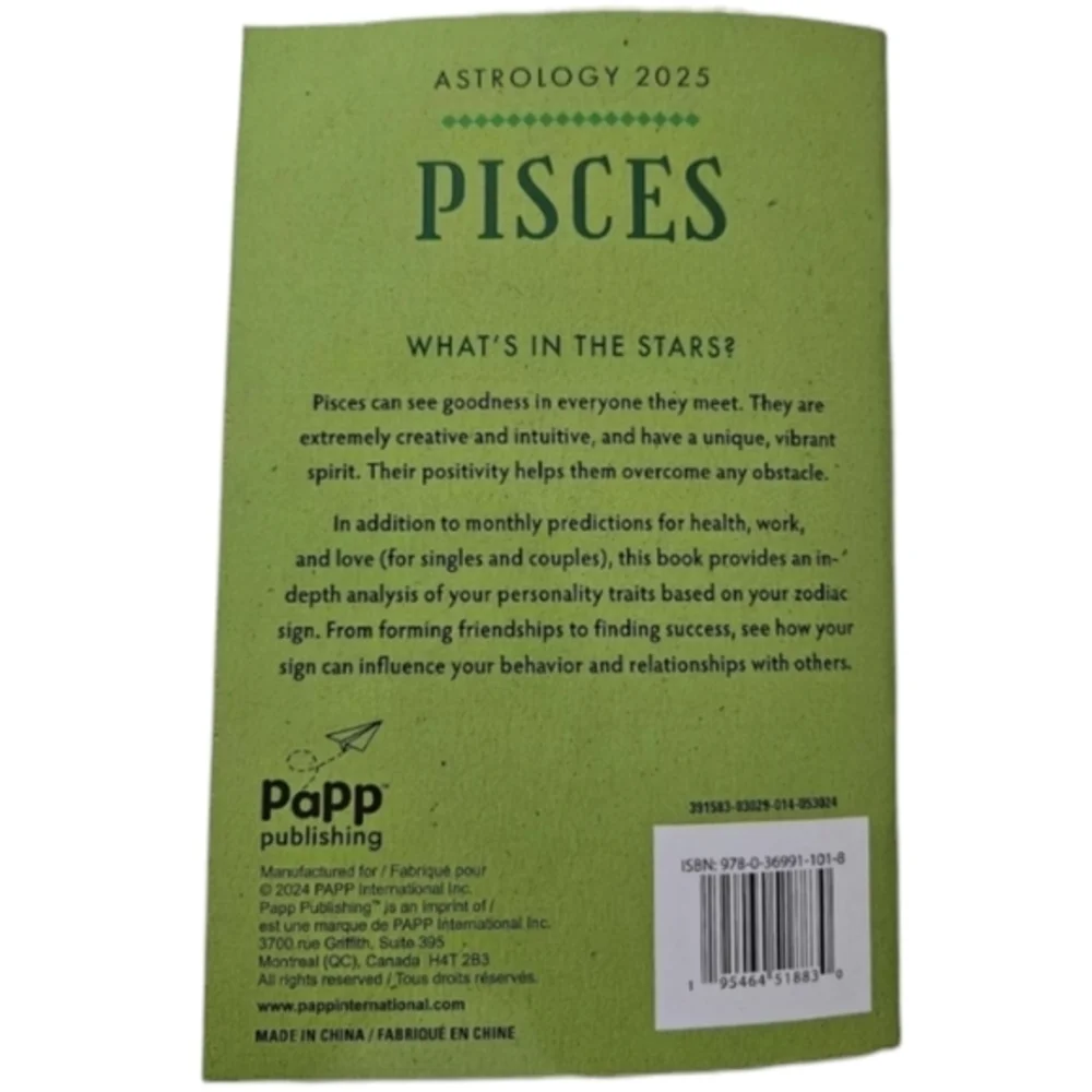 Discover What the‎ Stars Will Say 2025 Pisces Love, Health, Money Astrology Book